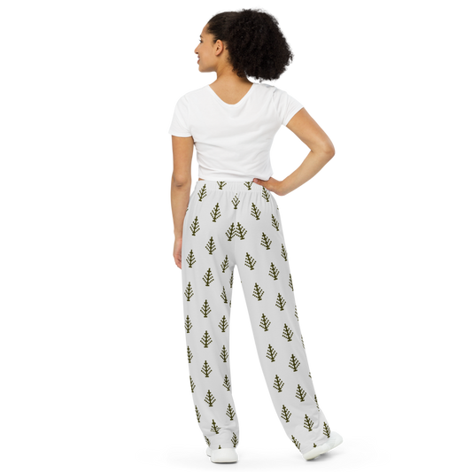 Holiday Tree unisex wide-leg pants