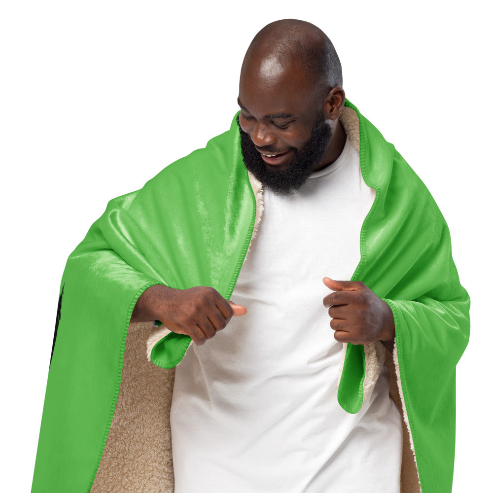 Into The WILD | GREEN | Sherpa blanket