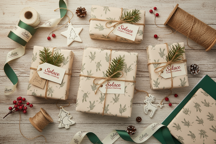Christmas Gift Wrap & Ornaments Collection