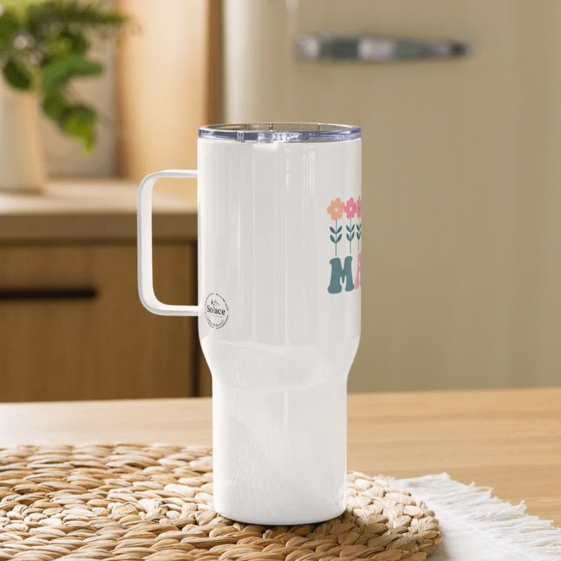MaMa Travel mug with a handle