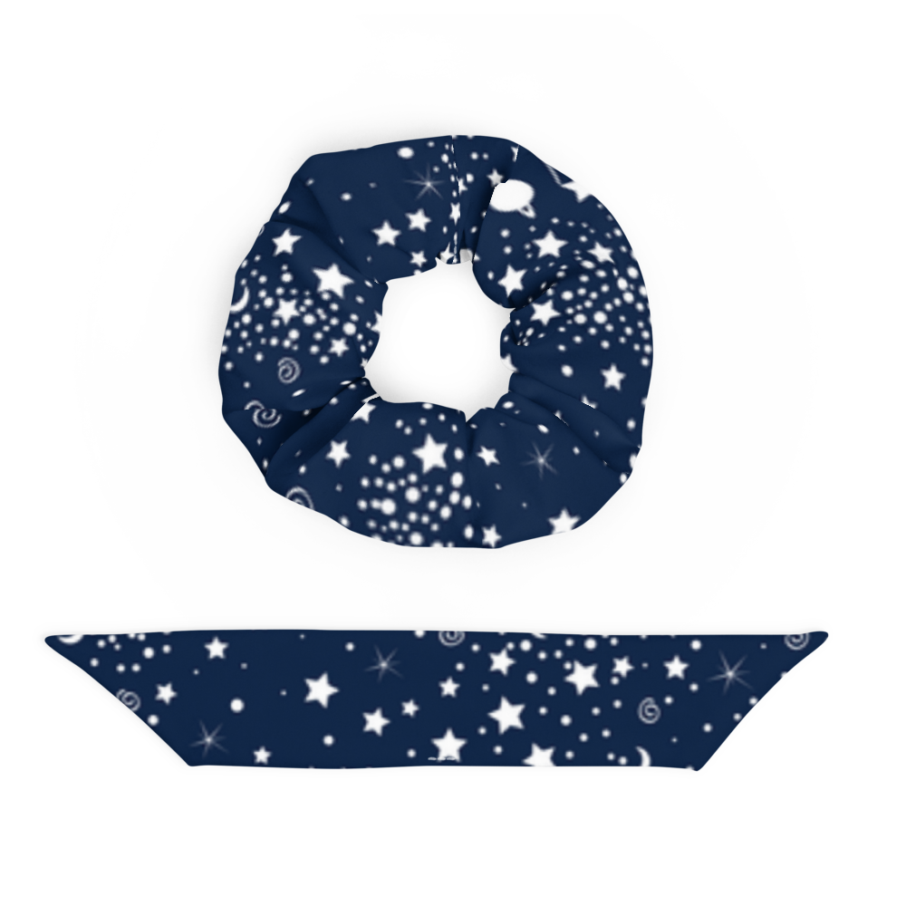 Into the Stars Recycled Scrunchie