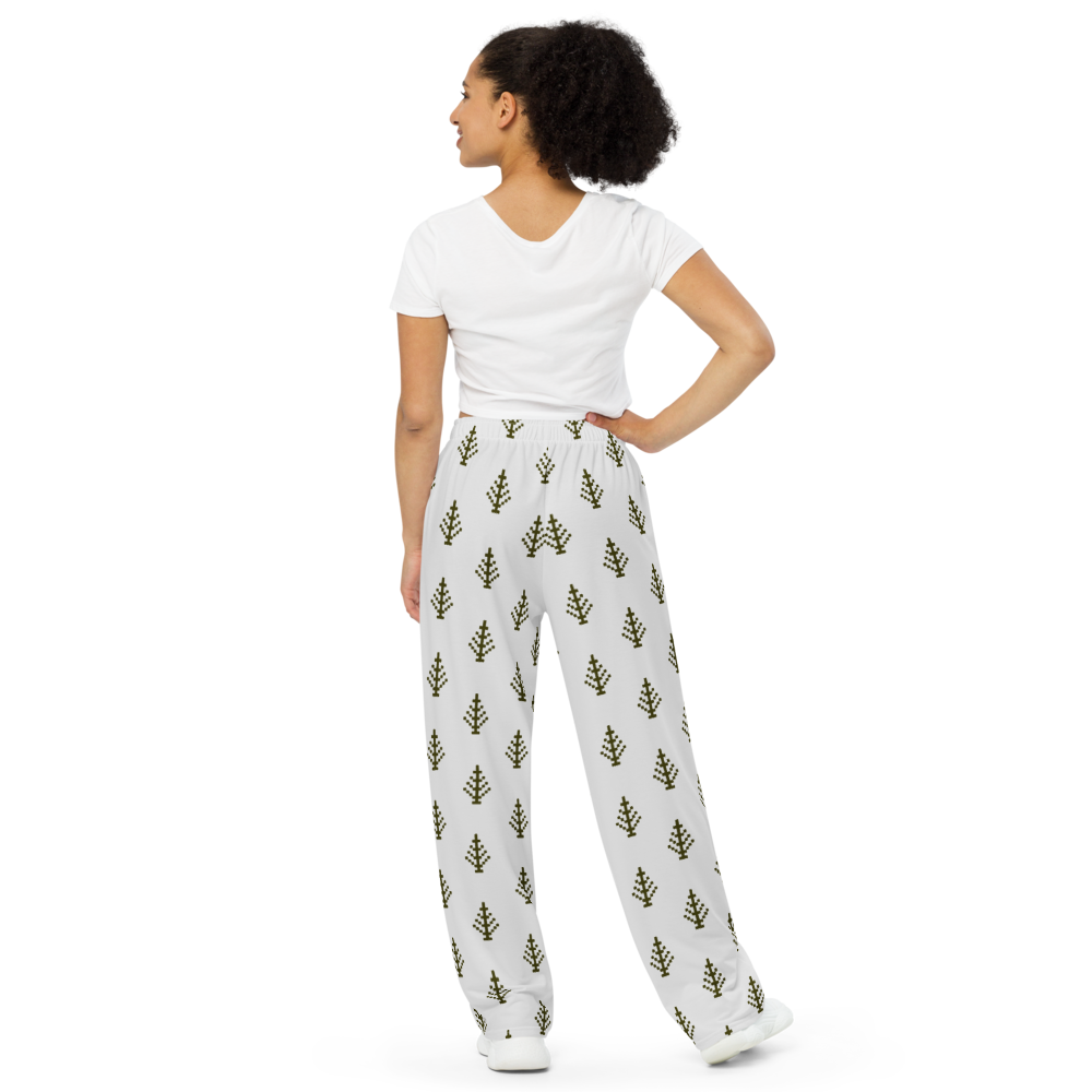 Holiday Tree unisex wide-leg pants