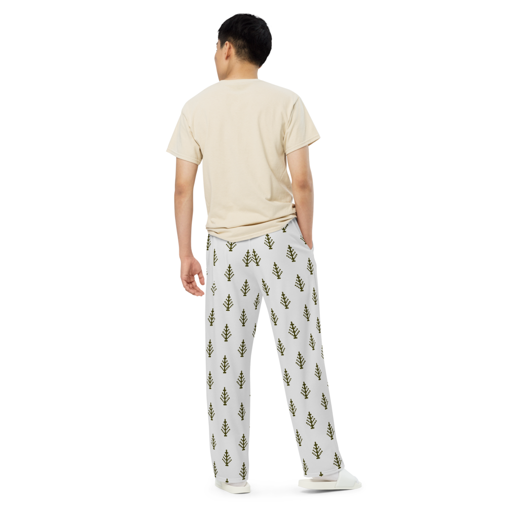 Holiday Tree unisex wide-leg pants