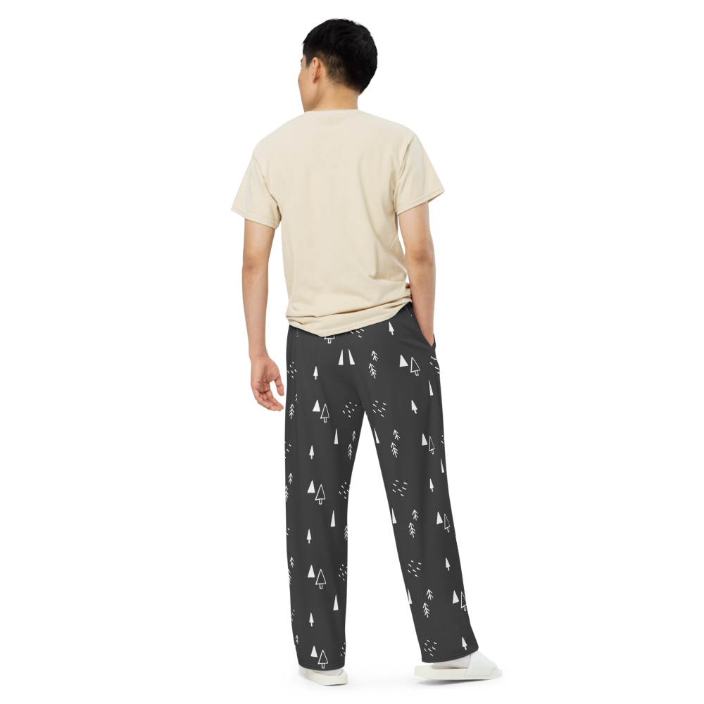 Festive Trees  unisex wide-leg pants