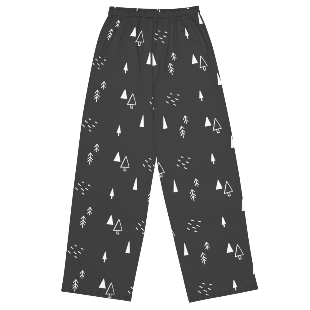 Festive Trees  unisex wide-leg pants