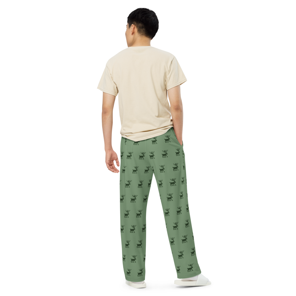 Rain Deer  unisex wide-leg pants