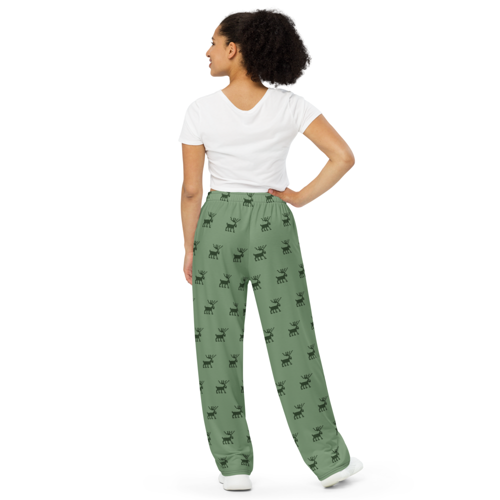 Rain Deer  unisex wide-leg pants