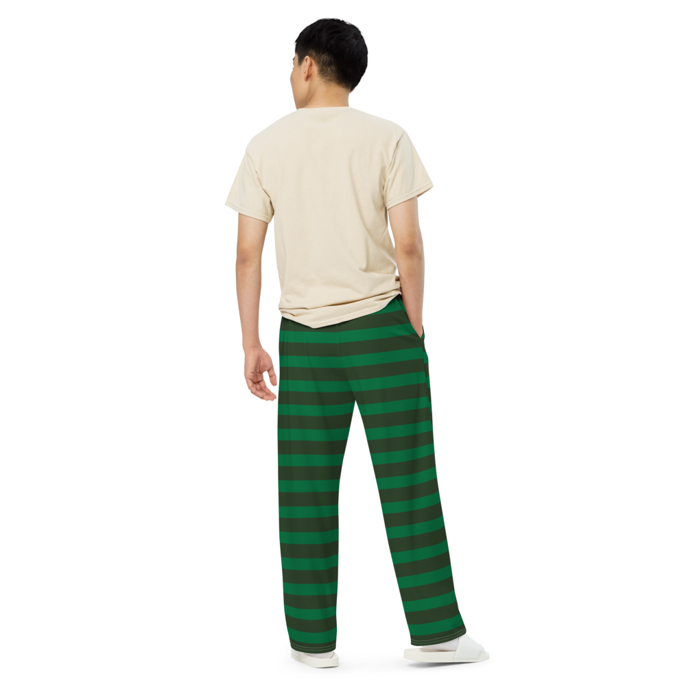 The Cozy Stripe unisex wide-leg pants