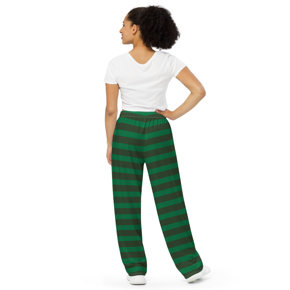 The Cozy Stripe unisex wide-leg pants