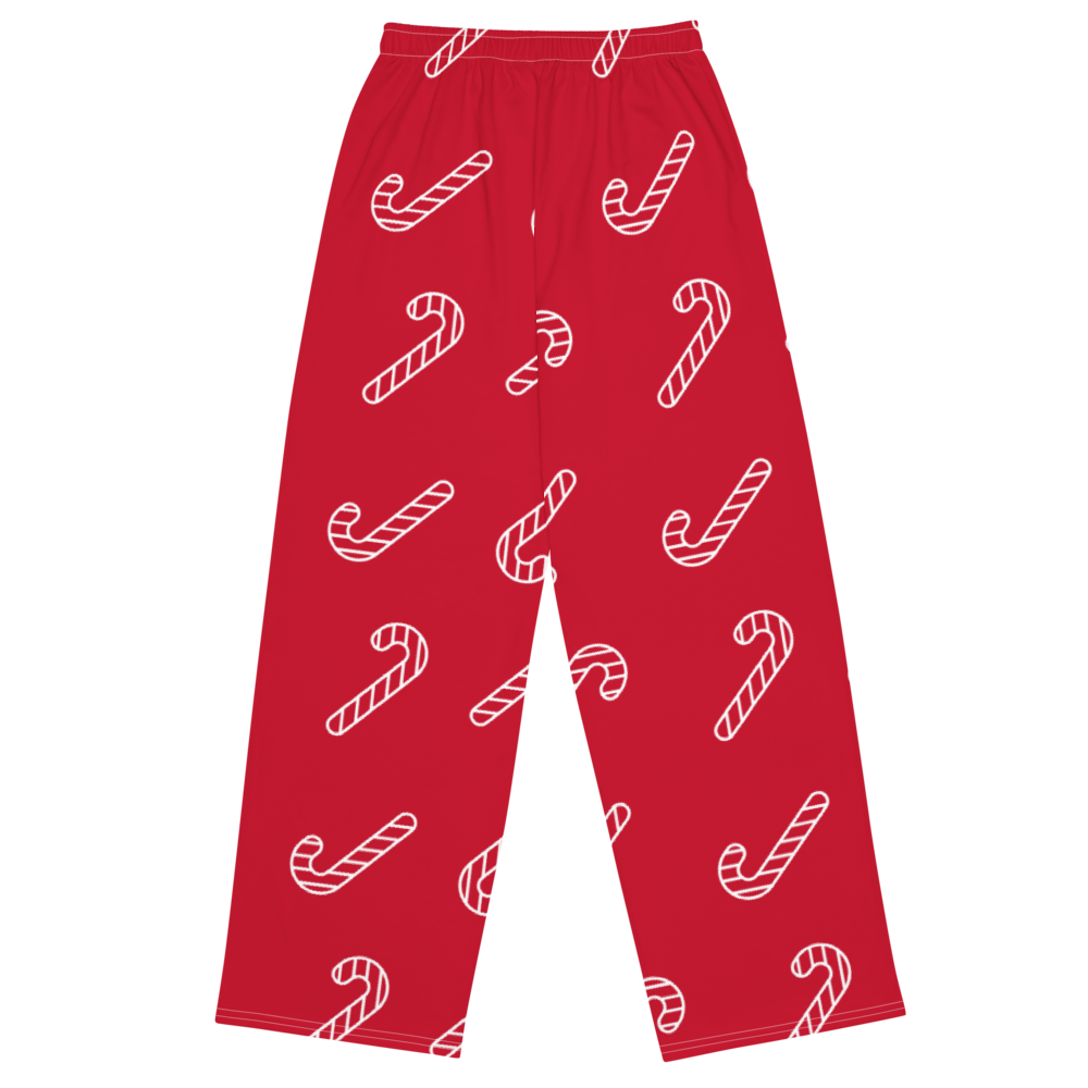 Candy Cane  unisex wide-leg pants