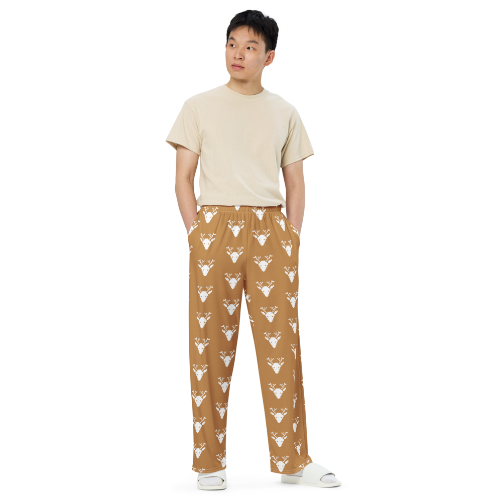 Rain deer unisex wide-leg pants