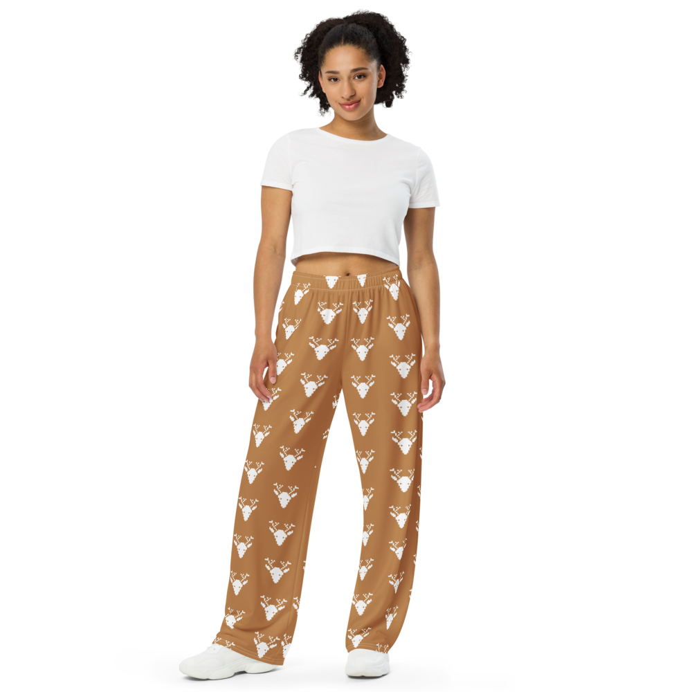 Rain deer unisex wide-leg pants