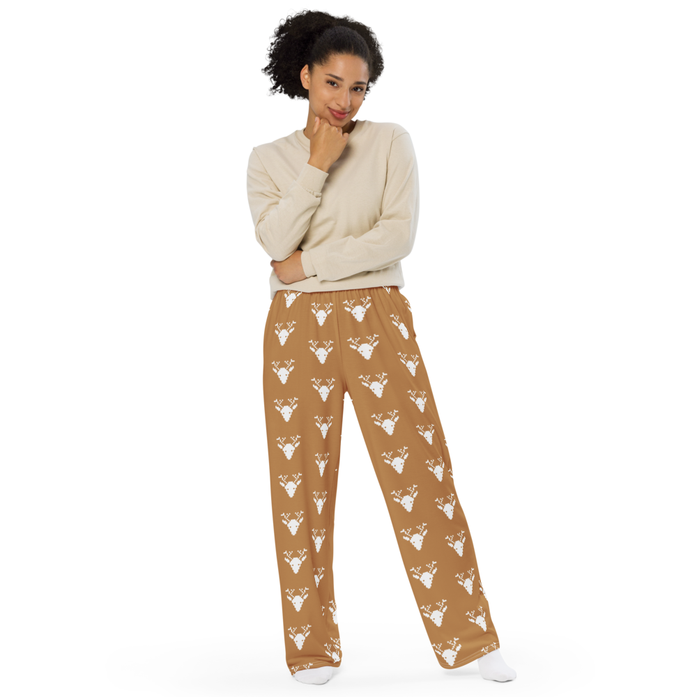 Rain deer unisex wide-leg pants