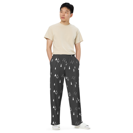 Festive Trees  unisex wide-leg pants