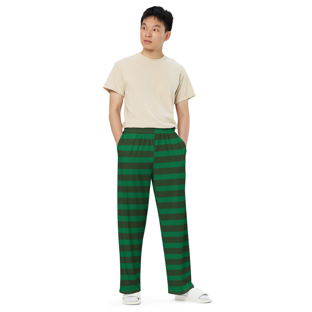The Cozy Stripe unisex wide-leg pants