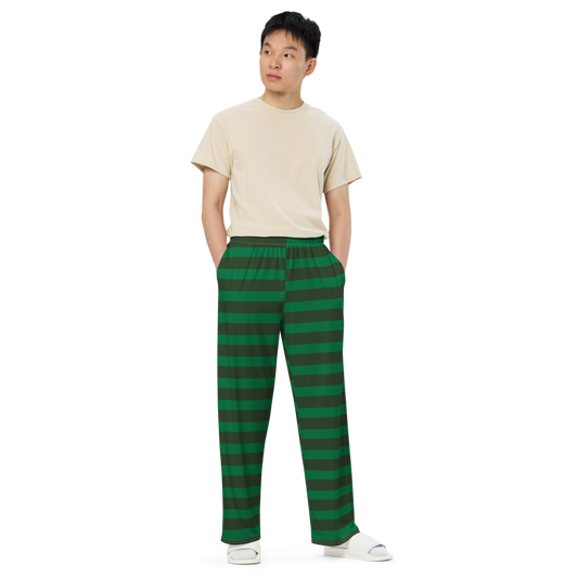 The Cozy Stripe unisex wide-leg pants