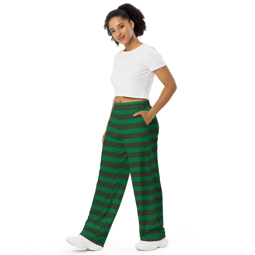 The Cozy Stripe unisex wide-leg pants