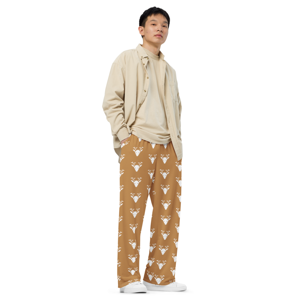 Rain deer unisex wide-leg pants