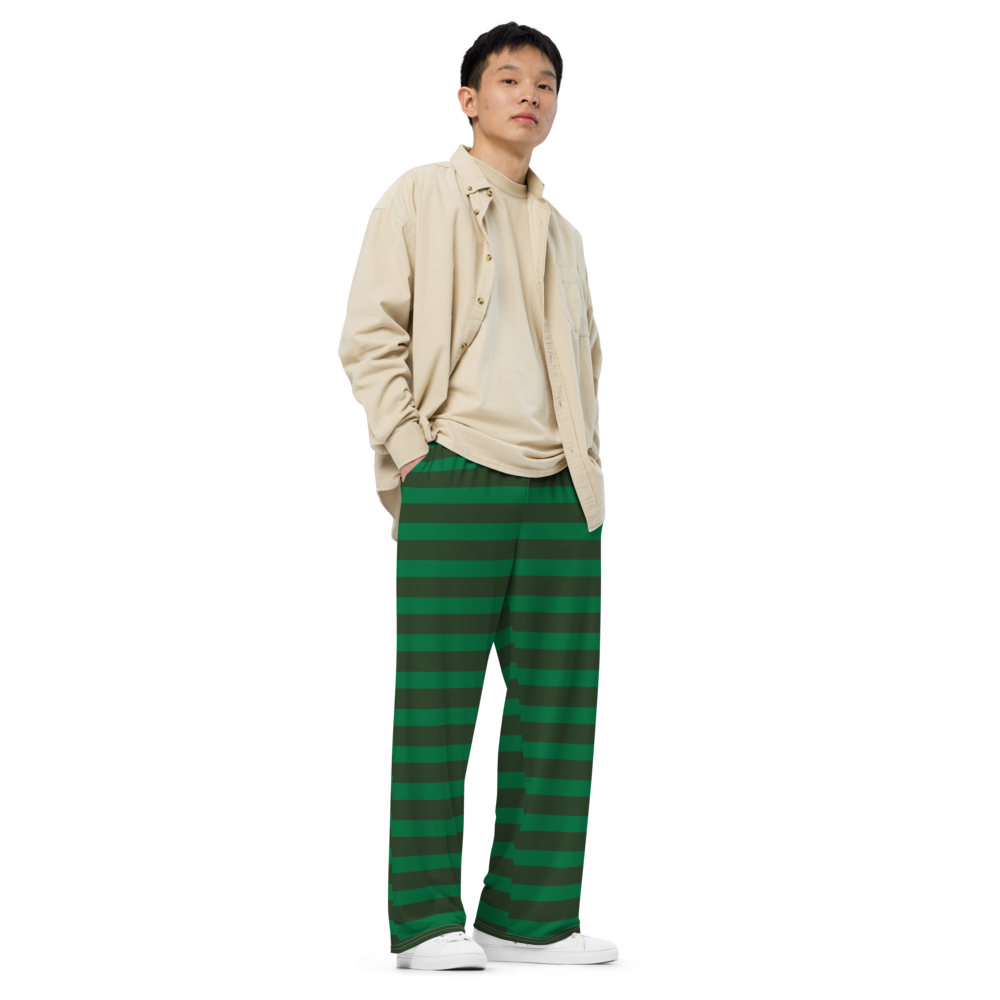 The Cozy Stripe unisex wide-leg pants