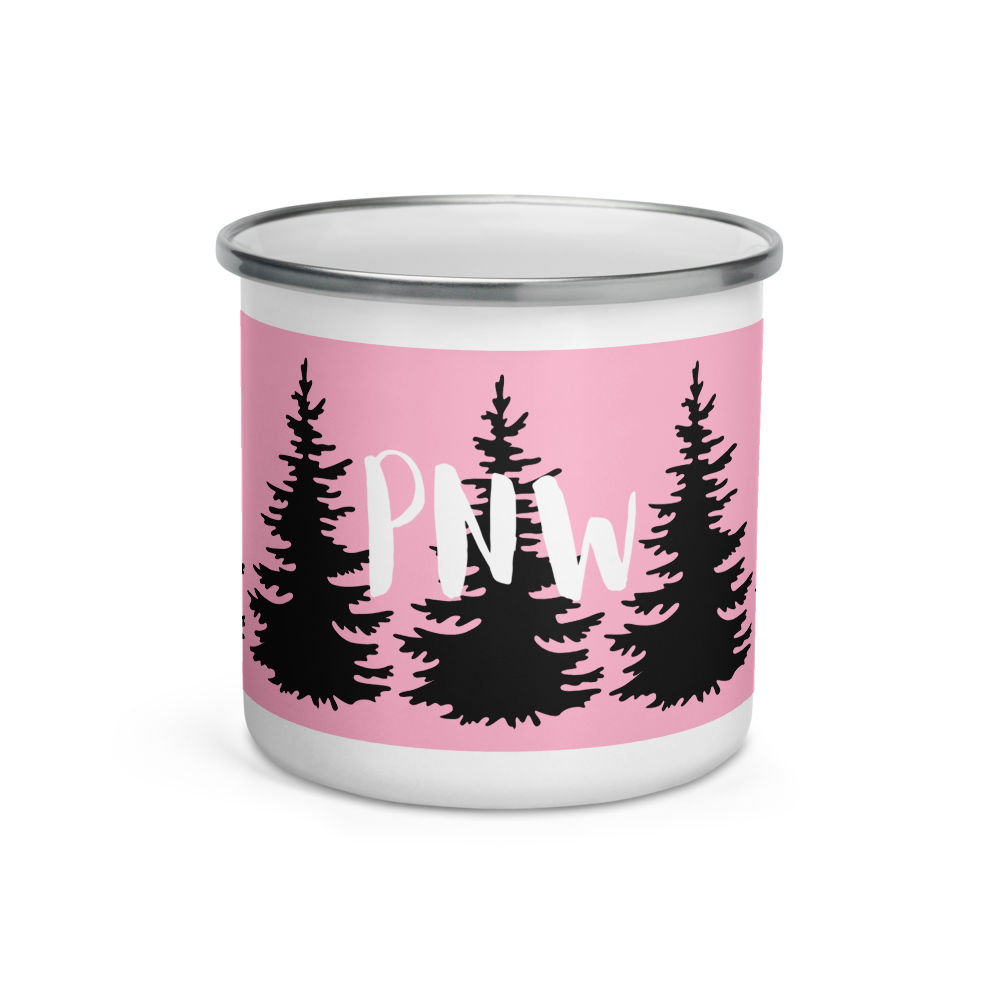 PNW Camping Enamel Mug