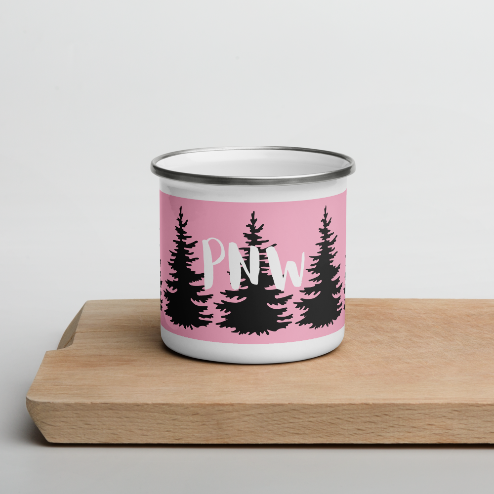 PNW Camping Enamel Mug