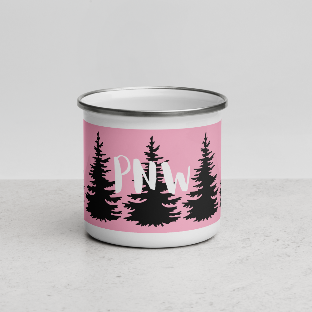 PNW Camping Enamel Mug