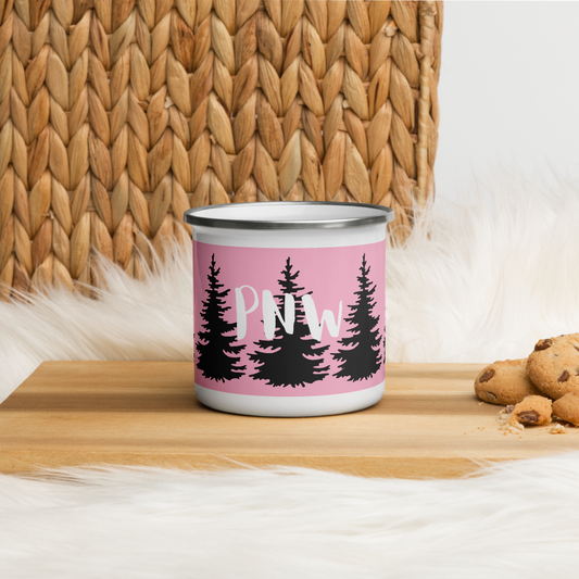 PNW Camping Enamel Mug