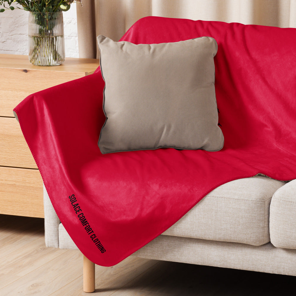 Into The WILD  | RED | Sherpa blanket