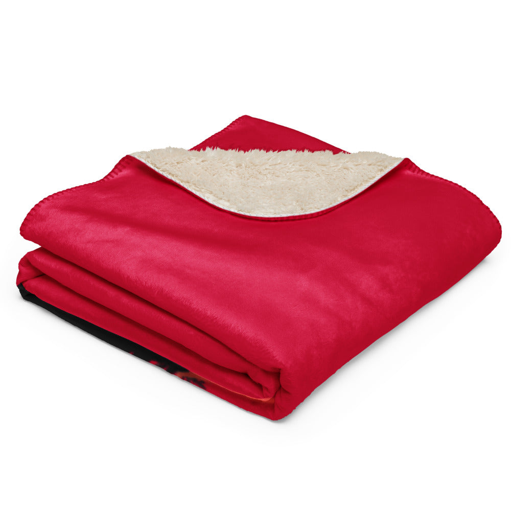 Into The WILD  | RED | Sherpa blanket