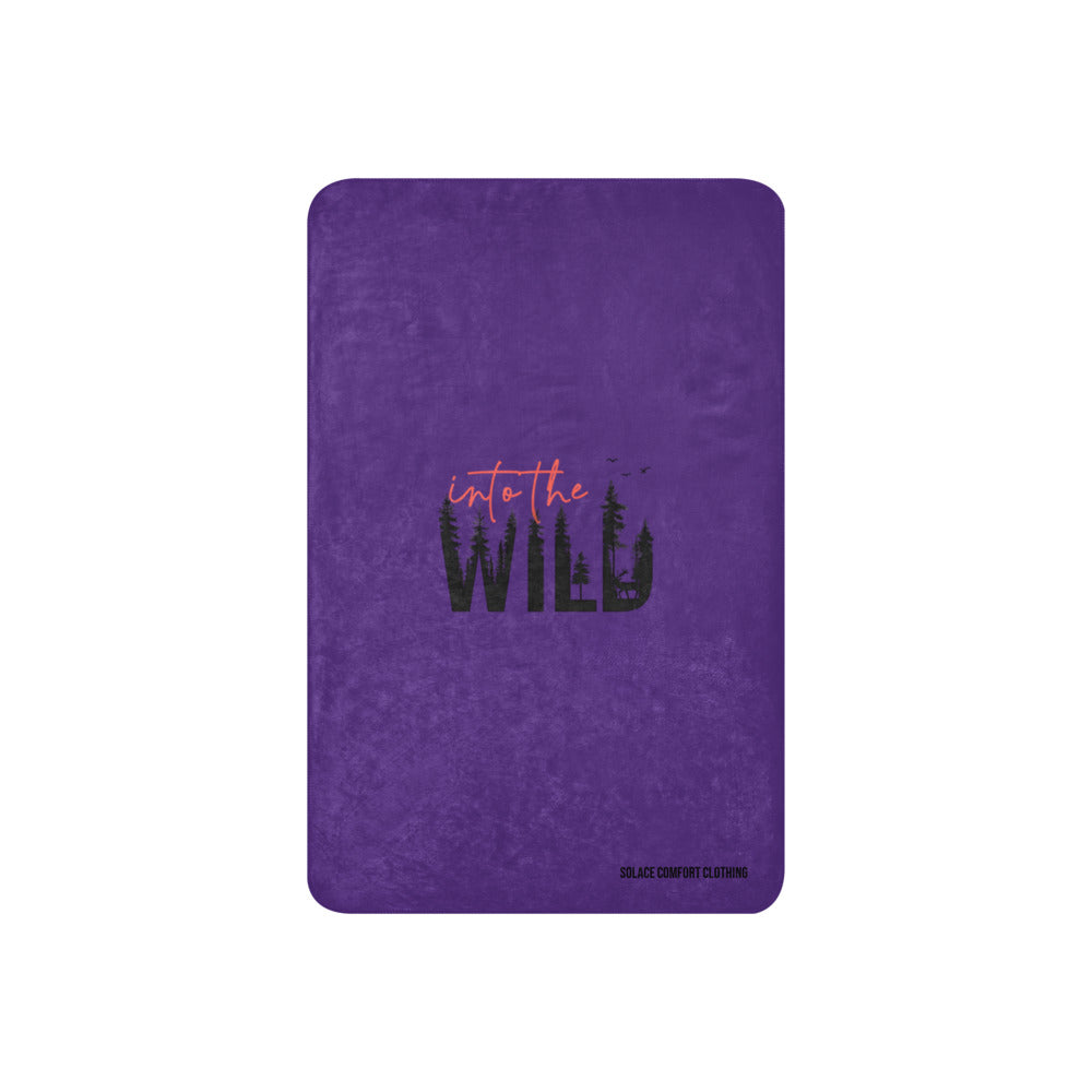 Into The WILD  | PURPLE | Sherpa blanket
