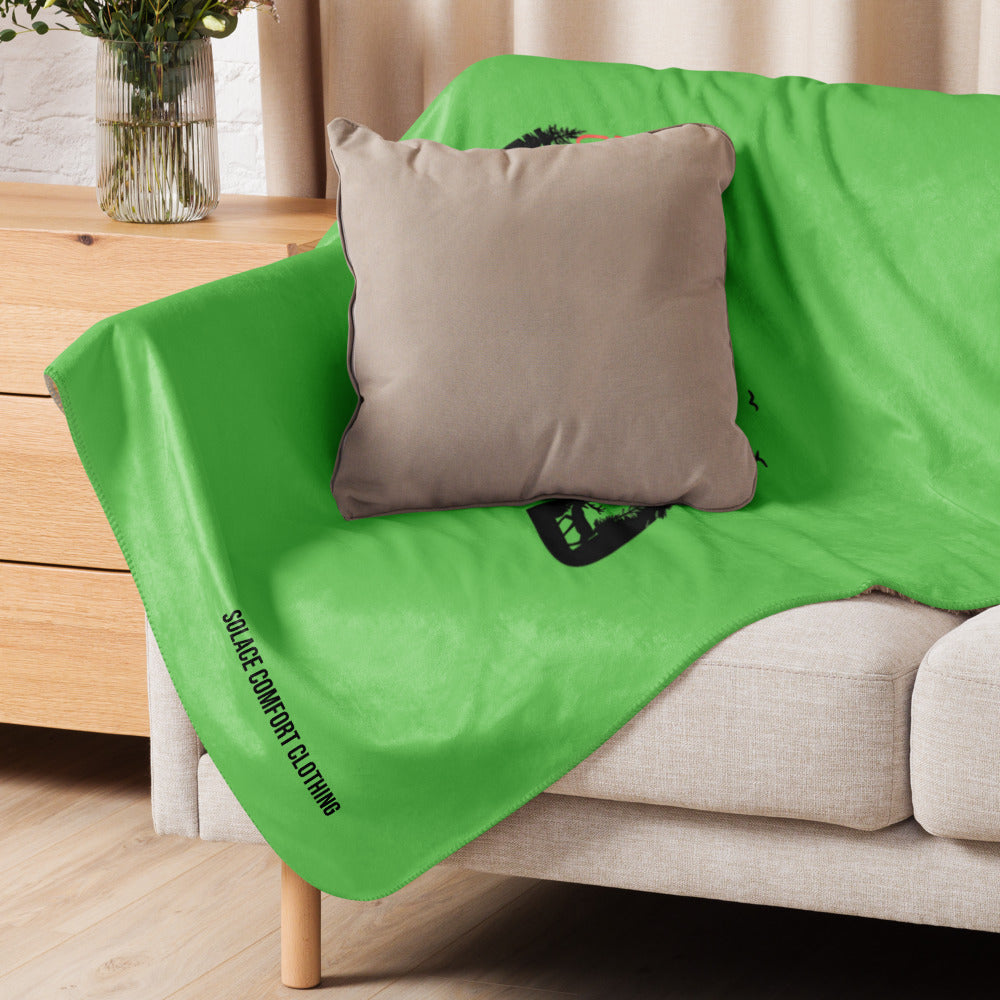 Into The WILD  | GREEN | Sherpa blanket