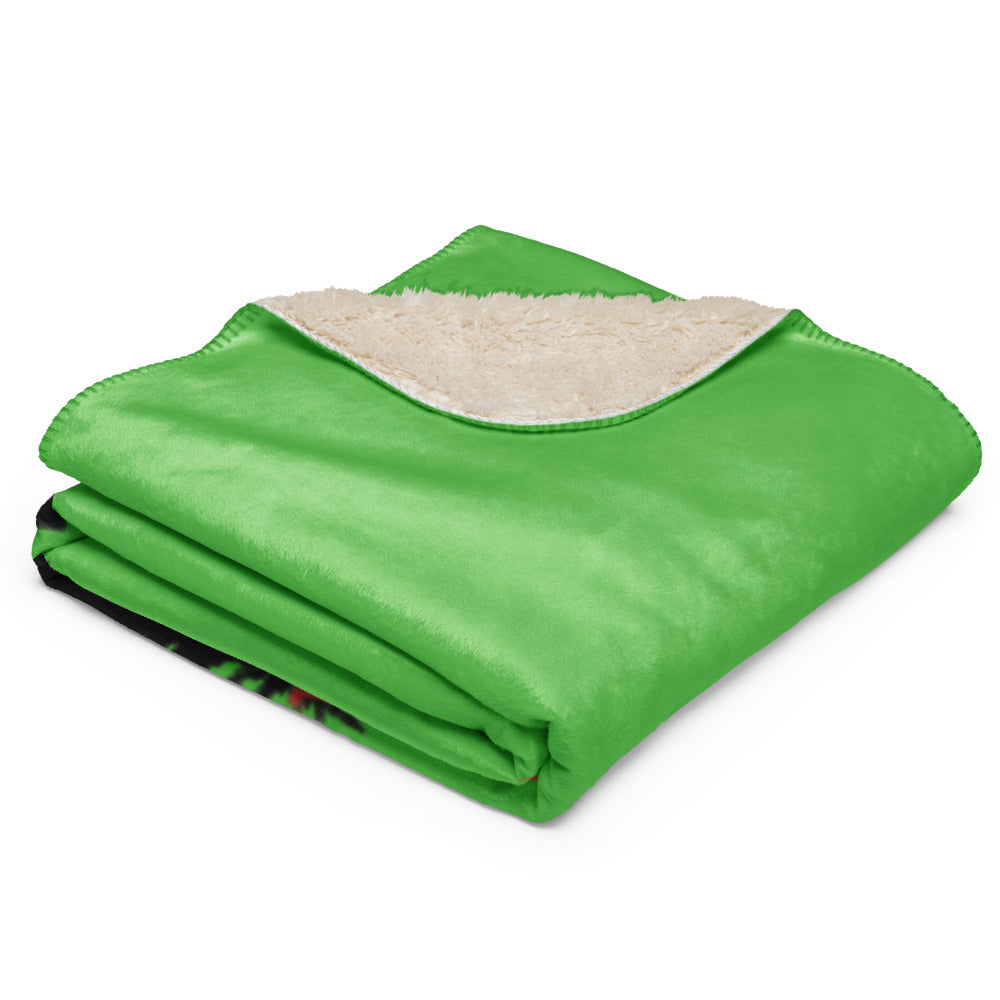 Into The WILD  | GREEN | Sherpa blanket