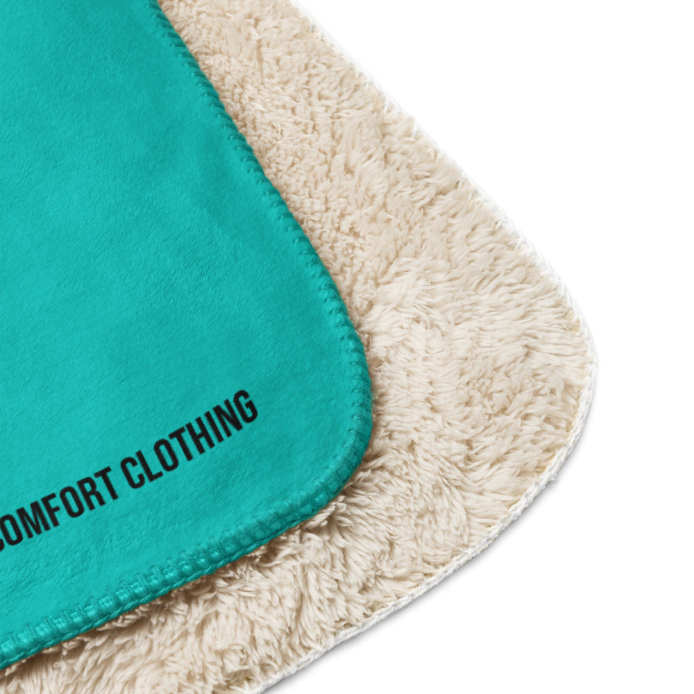 Into The WILD  | TEAL/BLUE | Sherpa blanket