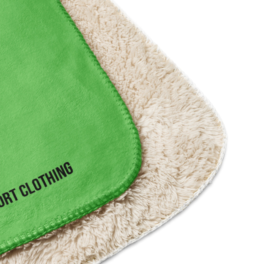 Into The WILD  | GREEN | Sherpa blanket