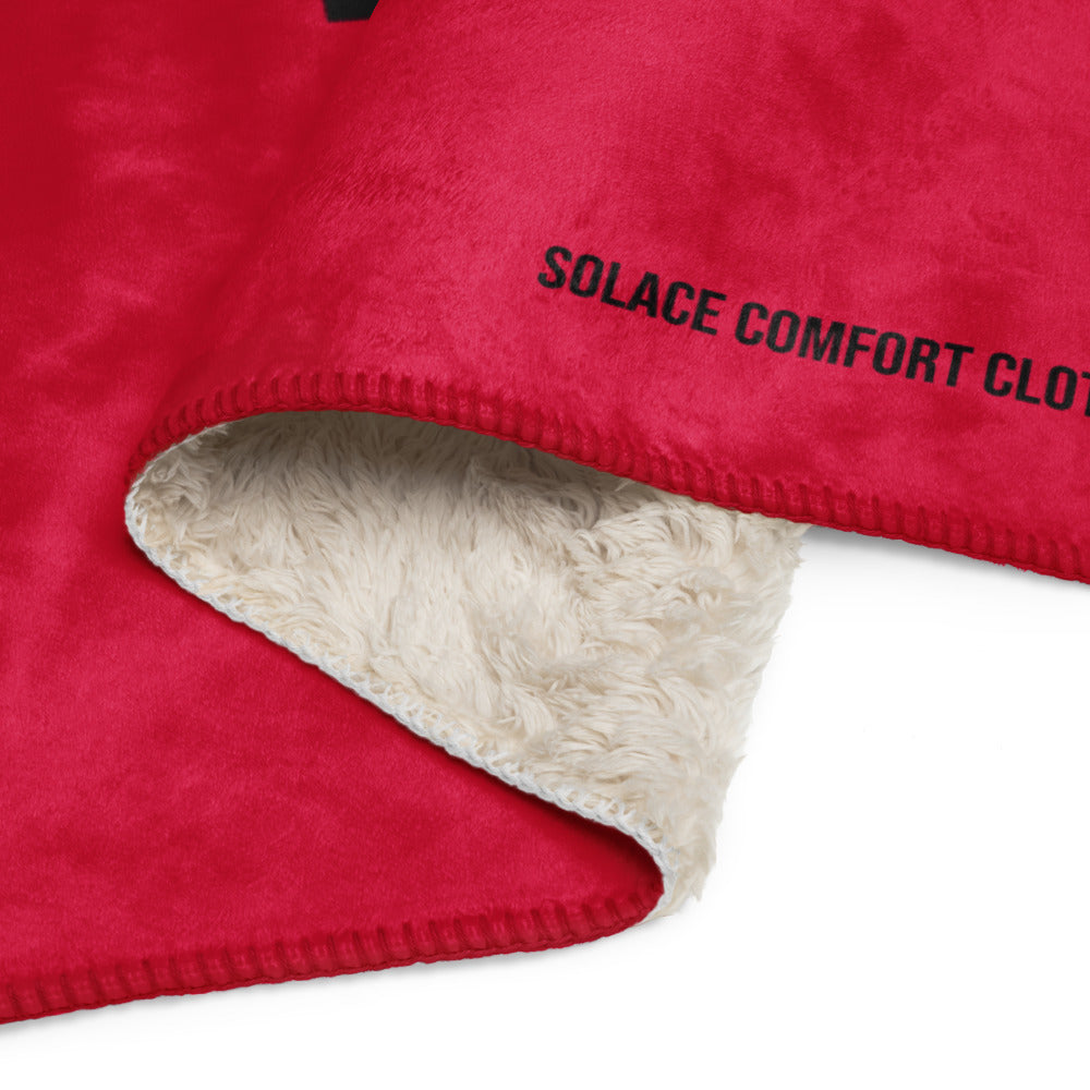 Into The WILD  | RED | Sherpa blanket
